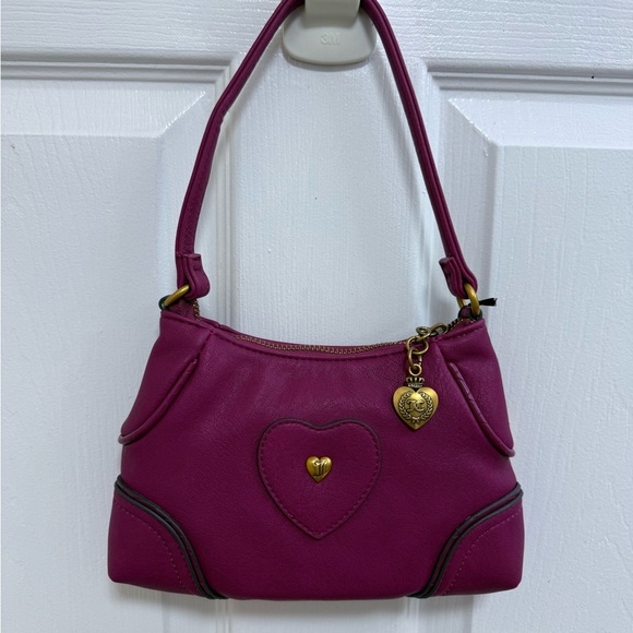NWT Juicy Couture Juicy Romance Convertible Shoulder Bag/Wristlet in Plum Berry - Picture 3 of 4